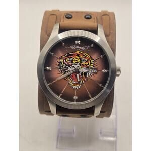 Ed Hardy Gladiator GL-TG Men's Watch + Box. MINT. New Battery
